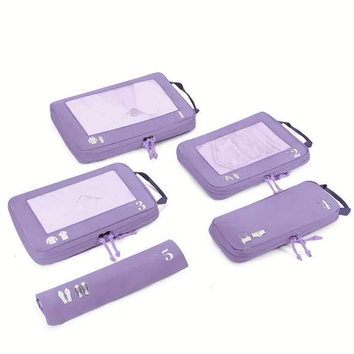 TravelSmart Compressie Reisorganizer Set – Efficiënte Bagageoplossing