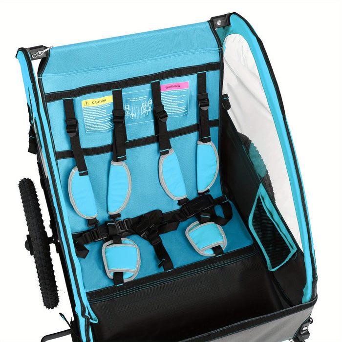 FlexiRide 2-in-1 Fietscaravan – Comfortabel en Opvouwbaar voor Twee Personen