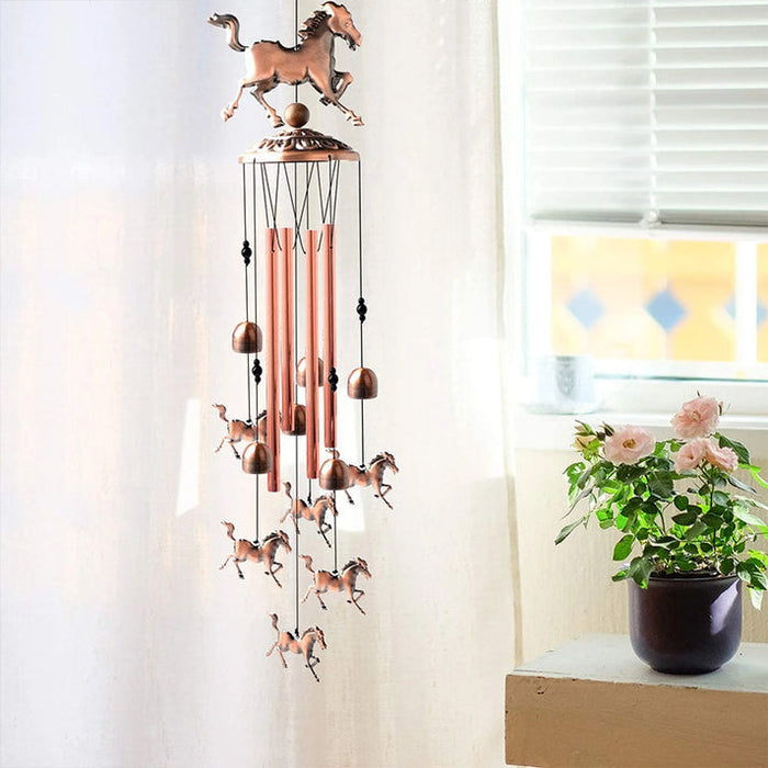 Decoratieve Windgong met Paardenfiguren voor Rustgevende Tuin en Balkon