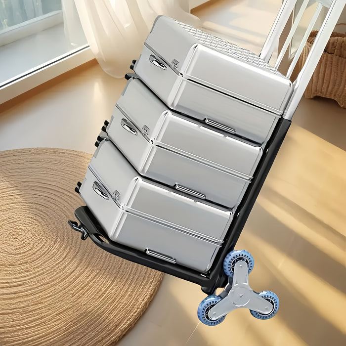 Zware Tri-Wheel Trapklimmende Handtruck – Draagbare Vouwdolly voor Zware Ladingen