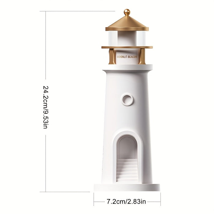 Dekorativ fyrtårnsbordlampe med justerbart lys til indendørs brug
