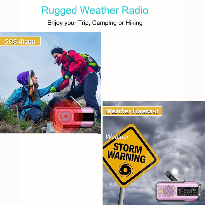 Daykit Draagbare AM/FM Radio – Met Zonnepaneel en Zaklamp