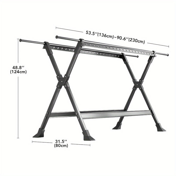 FlexiDry Kledingdroogrek – Opvouwbaar en Ruim met 36 Winddichte Gaten