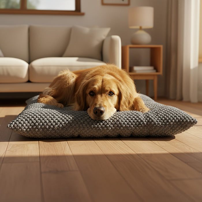 Coussin confortable pour chiens avec rembourrage doux et surface matelassée