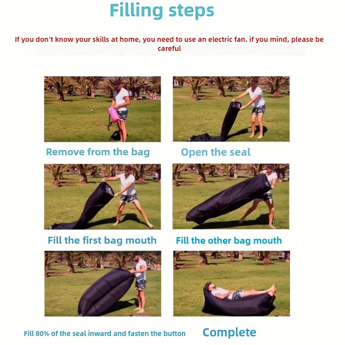 Opblaasbare Outdoor Bank – Comfort en Gemak voor Elke Avontuur