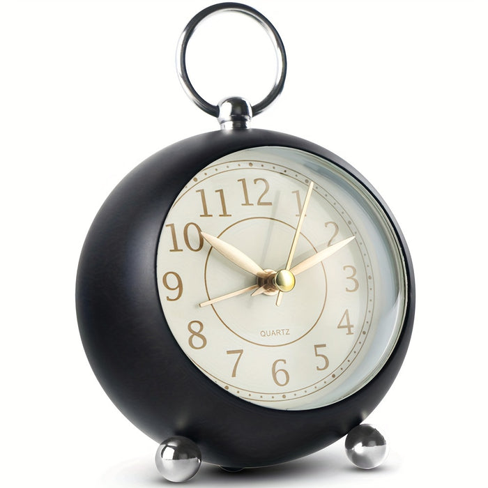 Vintage Analoge Wekker met Nachtlampje – Stil en Duidelijk Afleesbaar