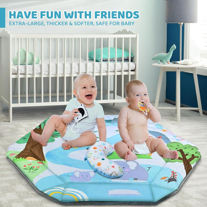Multifunctionele Baby Speelmat voor Ontwikkeling en Spel met Speelbogen en Ballenbak