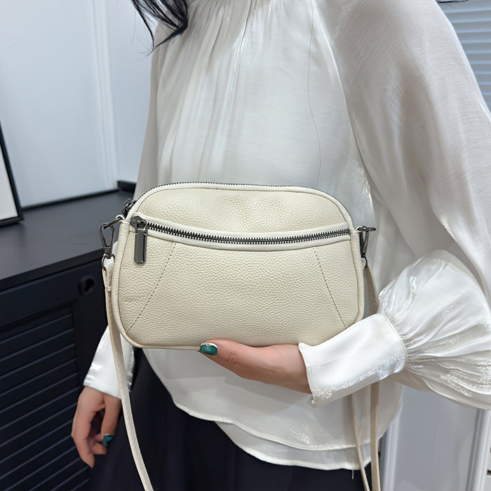 Classic Chic Leren Crossbody – Tijdloos en Functioneel