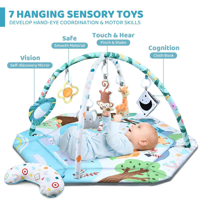Multifunctionele Baby Speelmat voor Ontwikkeling en Spel met Speelbogen en Ballenbak
