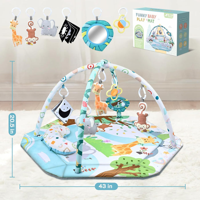 Multifunctionele Baby Speelmat voor Ontwikkeling en Spel met Speelbogen en Ballenbak