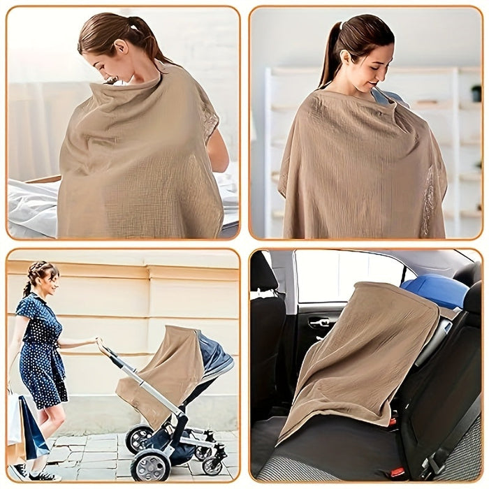 BreezeEase Buiten Borstvoeding Cover – Lichtgewicht & Ademend