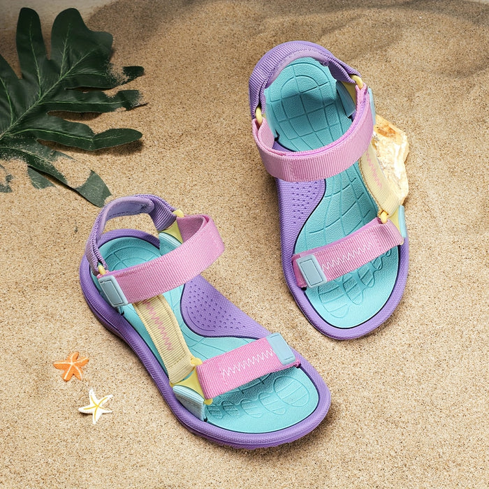 Comfortabele Kindersandalen voor Meisjes met Verstelbare Banden en Lichtgewicht Zool