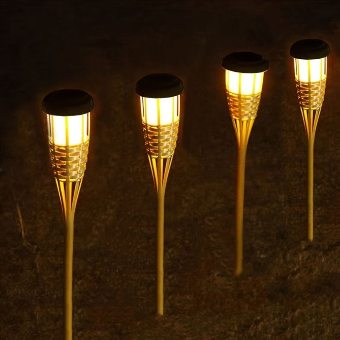 Solar Bamboo Flame Lantaarn – Sfeervol en Natuurlijk