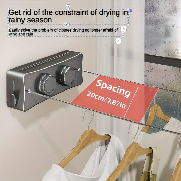 Inklapbare Dubbele Waslijn – Compact en Sterk