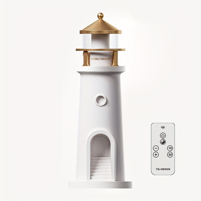Dekorativ fyrtårnsbordlampe med justerbart lys til indendørs brug