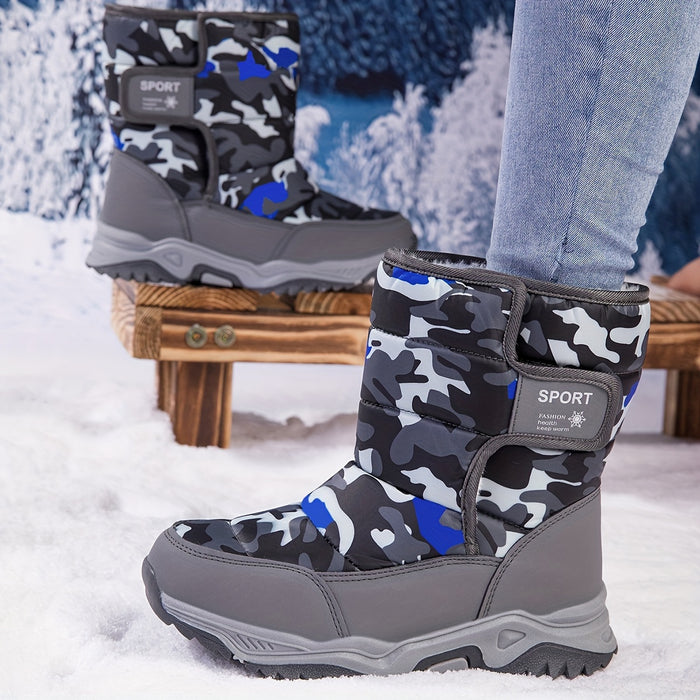 Trendy Camouflage Sneeuwboots - Voor Avonturiers