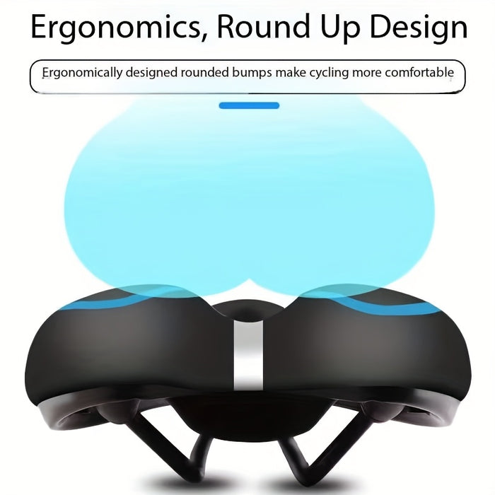 Mukava pyörän satula ergonomisella hengittävällä muotoilulla