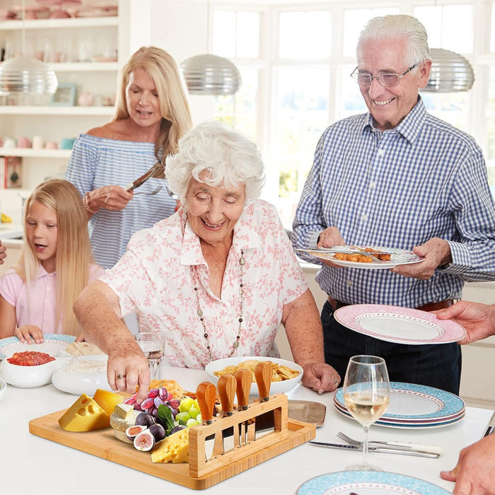 BambooServe Kaasplank Set – Stijlvol en Functioneel Genieten