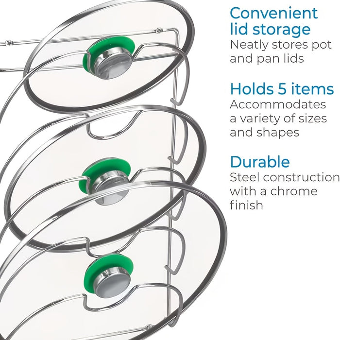 SteelOrganize Porta Coperchi da Cucina – Soluzione Intelligente e Salvaspazio