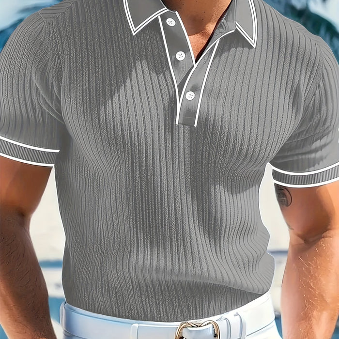 Heren Polo Shirt met Korte Mouwen – Comfortabel en Stijlvol voor de Zomer