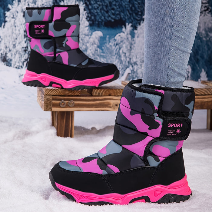 Trendy Camouflage Sneeuwboots - Voor Avonturiers