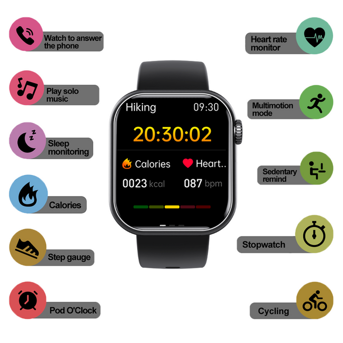 Smart Health Pro Smartwatch – Compleet Gezondheids- en Fitnesshorloge