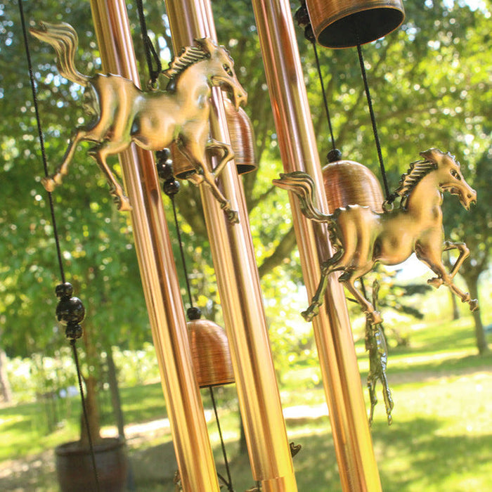 Decoratieve Windgong met Paardenfiguren voor Rustgevende Tuin en Balkon