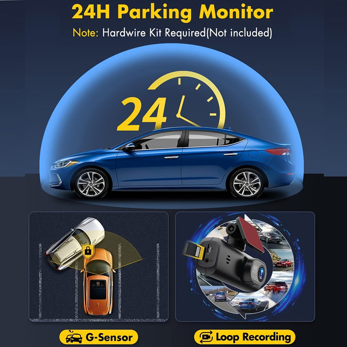 4K Ultra Dashcam – Slimme Beveiliging en Scherp Beeld tijdens Elke Rit