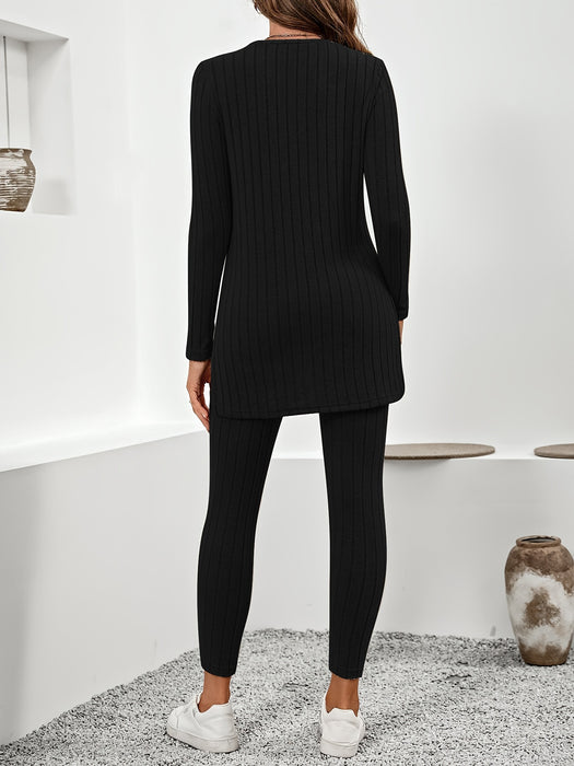 Mila Ribbed Huispak - Comfortabel en Stijlvol