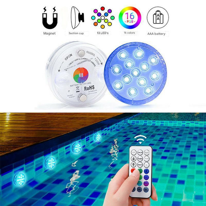 Onderwater LED Lamp – Kleurrijk en Volledig Waterdicht