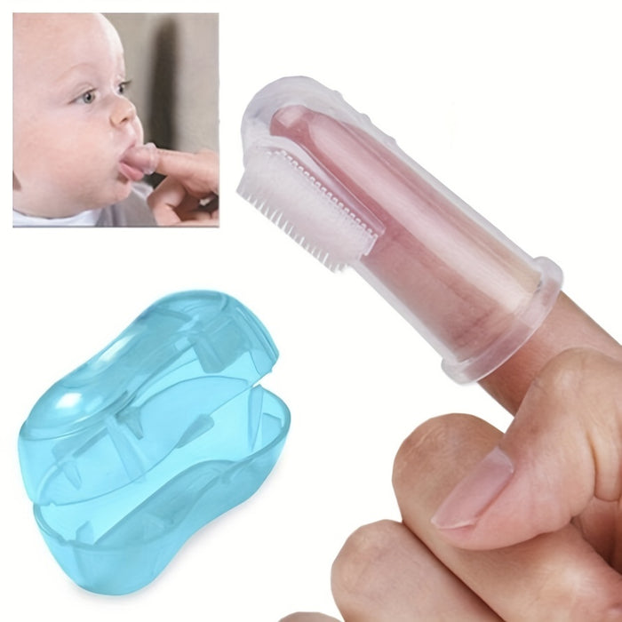 Baby Vingerhammasharja Pehmeästä Silikonista Suunhoitoon ja Hampaiden Tuloaikaan