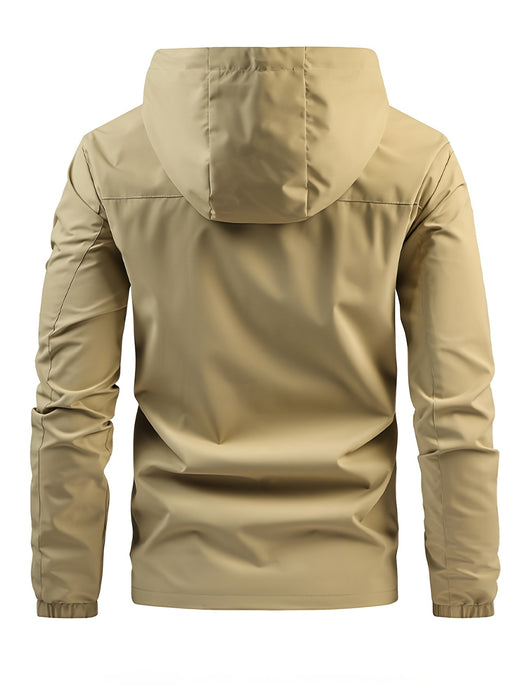 Heren Outdoor Jas voor Lente en Herfst – Winddichte Hooded Jas voor Buitenactiviteiten