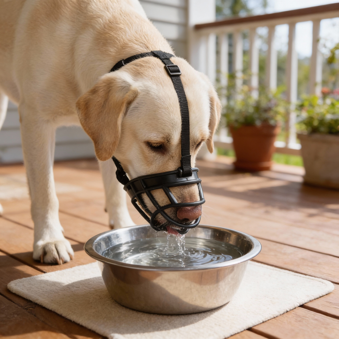 Justerbar hundemundkurv med åndbart net til sikker daglig brug