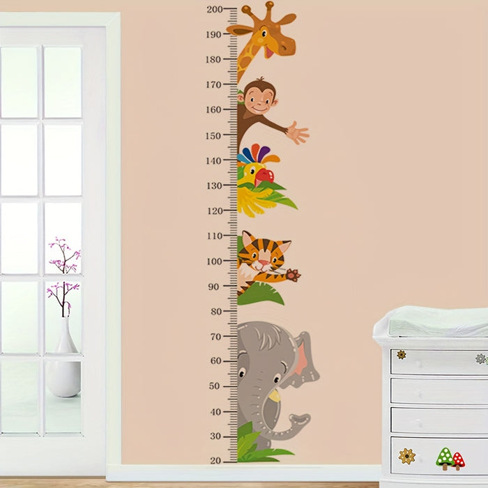 Dieren Groeimeter Wandstickers - Speelse Meting voor Kinderen