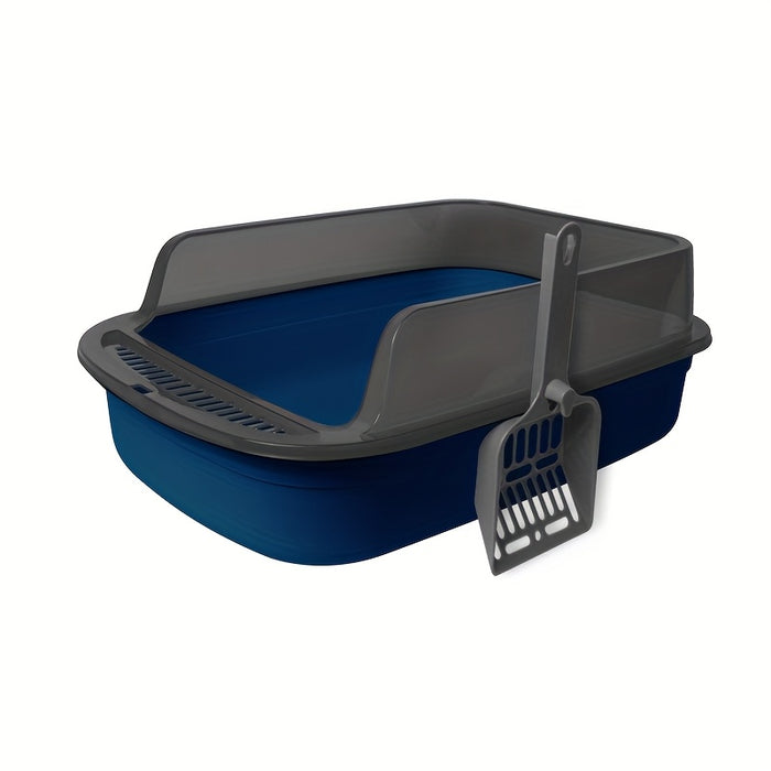 Kattenbak met Verhoogde Rand en Schep – Spatvrij en Praktisch Ontwerp