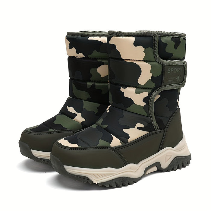 Trendy Camouflage Sneeuwboots - Voor Avonturiers