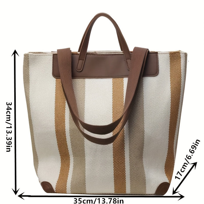 MetroStripe Casual Tote – Functionaliteit en Design