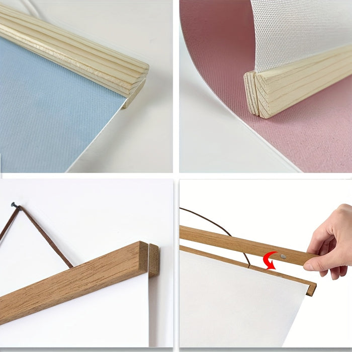 Magnetische Houten Posterophanger – Eenvoudige en Stijlvolle Wanddecoratie
