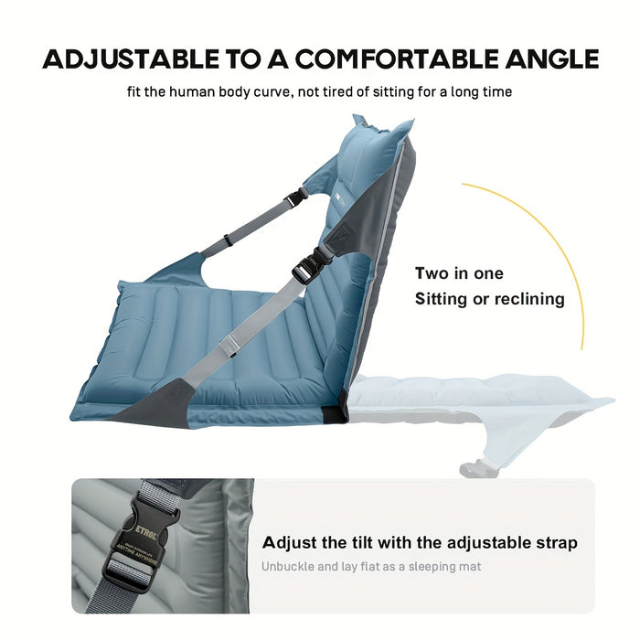 AirComfort Opblaasbare Stoel – Verstelbaar en Compact