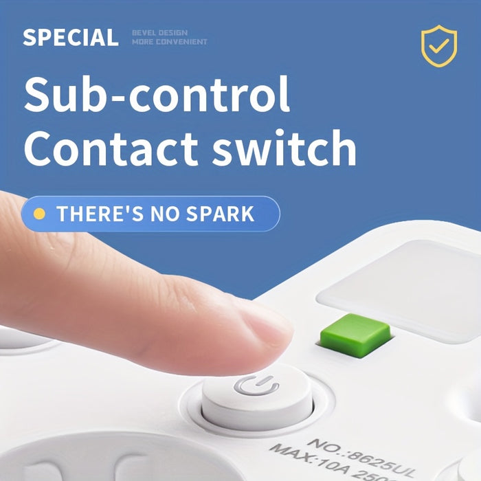 Slimme Stekkerdoos met 5 Aansluitingen – Veilig en Controleerbaar Gebruik