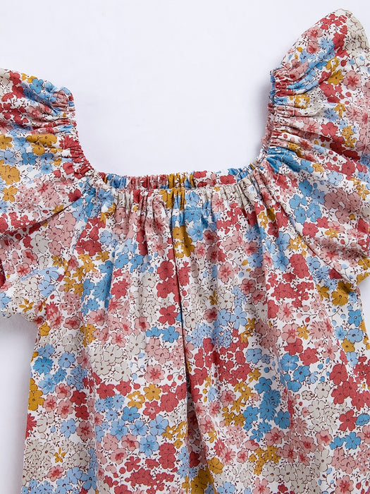 Body bébé avec motif floral – Coton doux et confortable