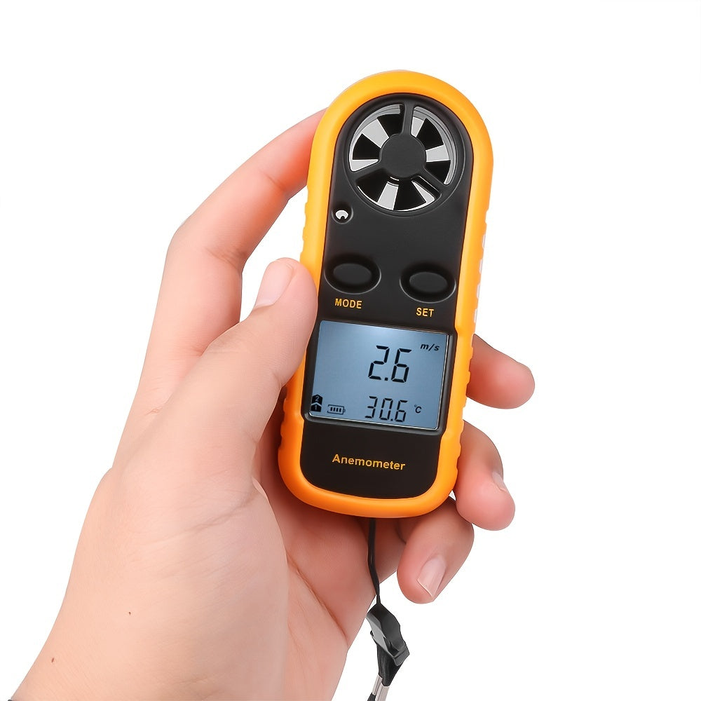 Compacte Digitale Windsnelheidsmeter - Handheld en Nauwkeurig voor Out