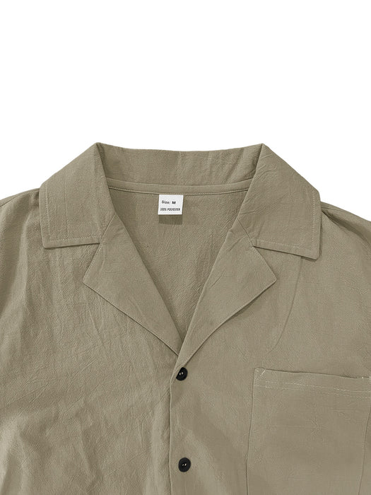 BreezeWear Heren Linnen Set – Luchtig en Stijlvol voor de Zomer