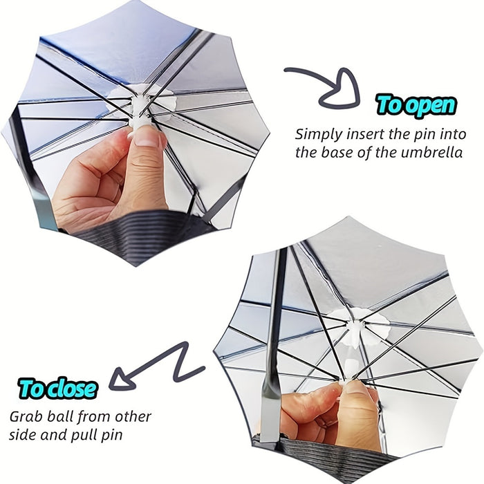 SunShade Parapluhoed – Lichtgewicht, UV-beschermend en Handsfree