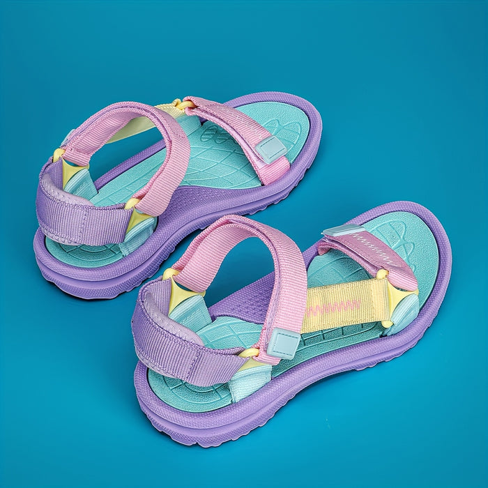 Comfortabele Kindersandalen voor Meisjes met Verstelbare Banden en Lichtgewicht Zool