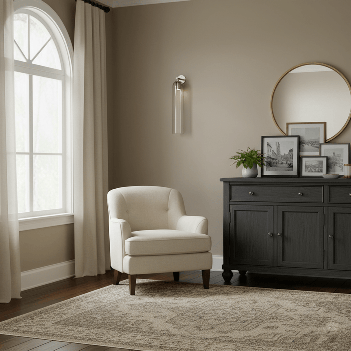 Cilindrische Glazen Wandlamp met Luxe Afwerking – Decoratieve LED Sconce voor Modern Interieur