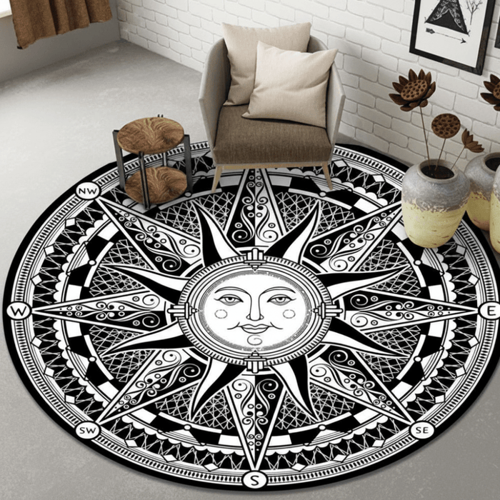Leikkimatto vauvoille ja lapsille mandala-aurinkokuvioinnilla turvalliseen leikkiin