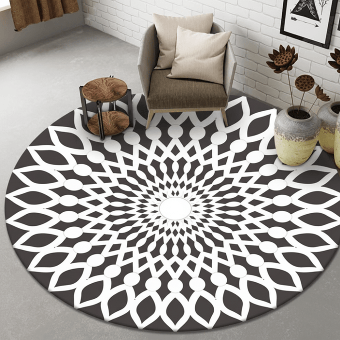 Leikkimatto vauvoille ja lapsille mandala-aurinkokuvioinnilla turvalliseen leikkiin