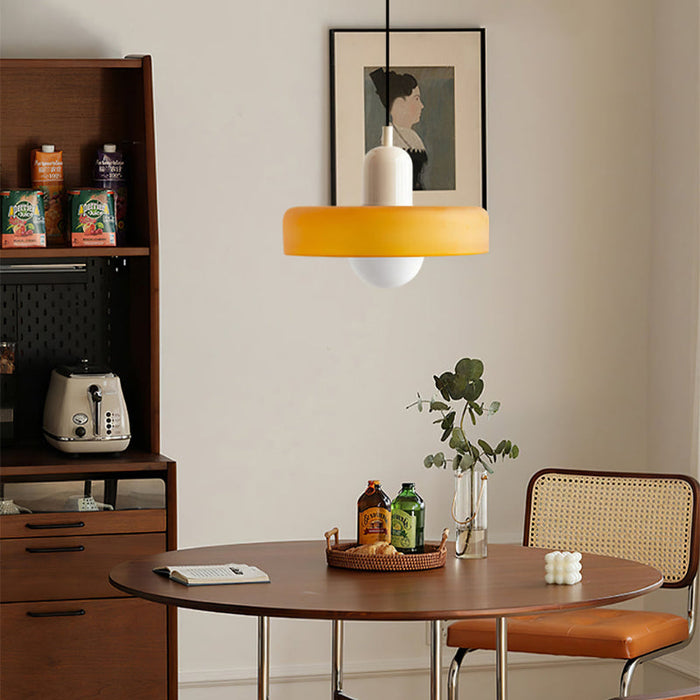 Bauhaus Design Pendellamp van Glas – Artistiek, Modern en Tijdloos