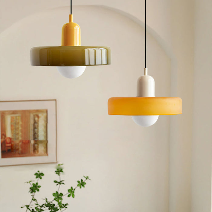Bauhaus Design Pendellamp van Glas – Artistiek, Modern en Tijdloos